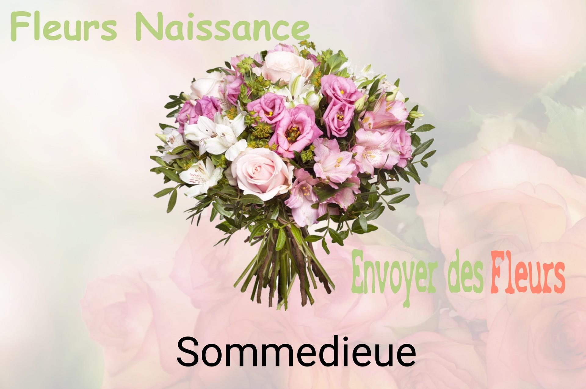 Bouquet de fleurs de naissance livré à Sommedieue