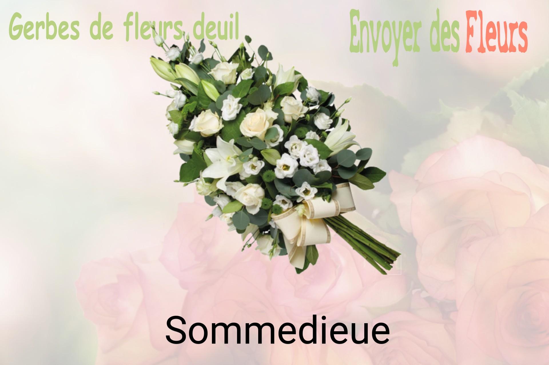 Gerbe de fleurs de deuil livrée à Sommedieue